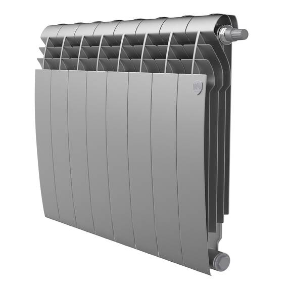 Радиатор Royal Thermo BiLiner 500 Silver Satin VR80 - 8 секц., фото 
