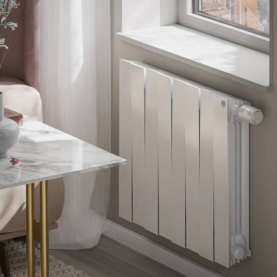 Радиатор Royal Thermo PianoForte 500 Bianco Traffico VDR80 - 8 секц., фото , изображение 4