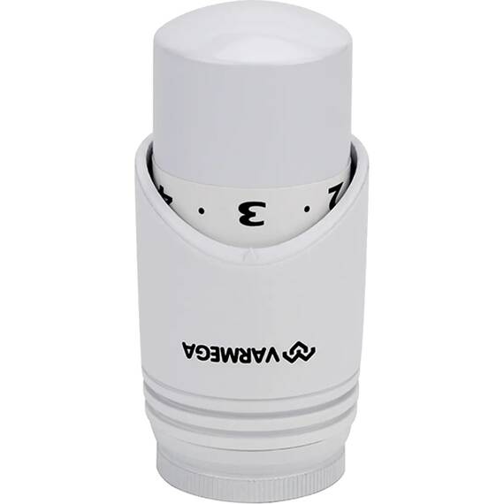 Головка термостатическая VARMEGA, серия VM112, M30х1.5, белая, фото 