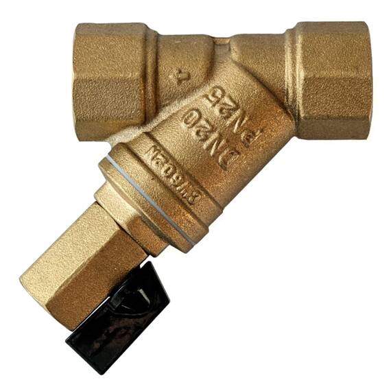 Фильтр сетчатый РИДАН FVR-DR DN20 PN25 со сливным краном, фото 