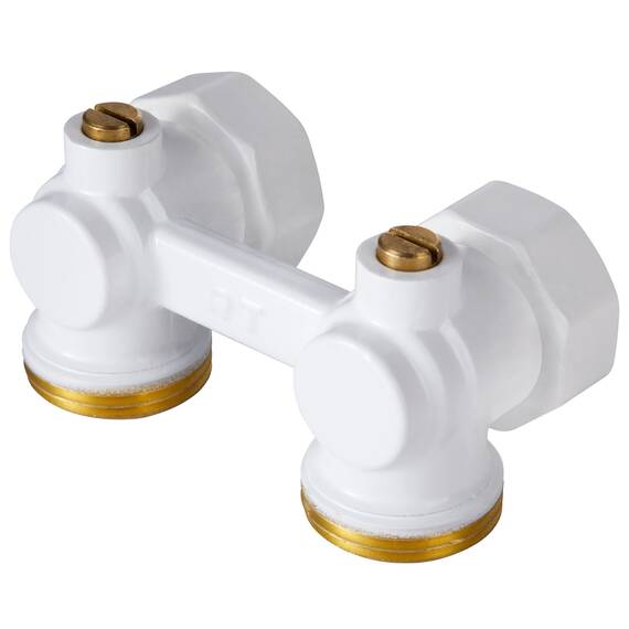 Узел нижнего подключения Royal Thermo угловой 1/2"х3/4" EK (белый), фото , изображение 6
