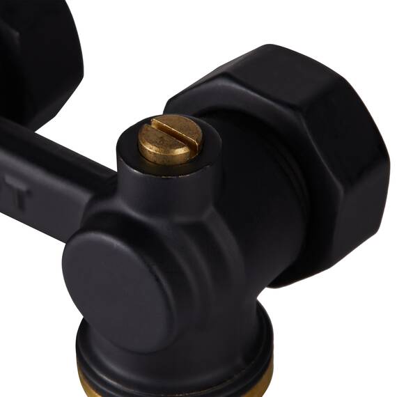 Узел нижнего подключения Royal Thermo угловой 1/2"х3/4" EK (черный), фото , изображение 6