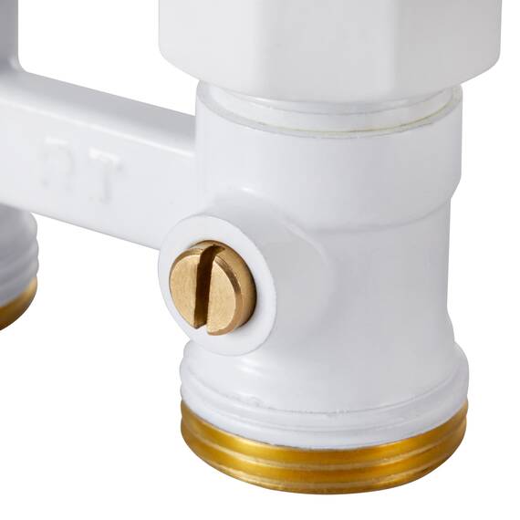 Узел нижнего подключения Royal Thermo прямой 1/2"х3/4" EK (белый), фото , изображение 5