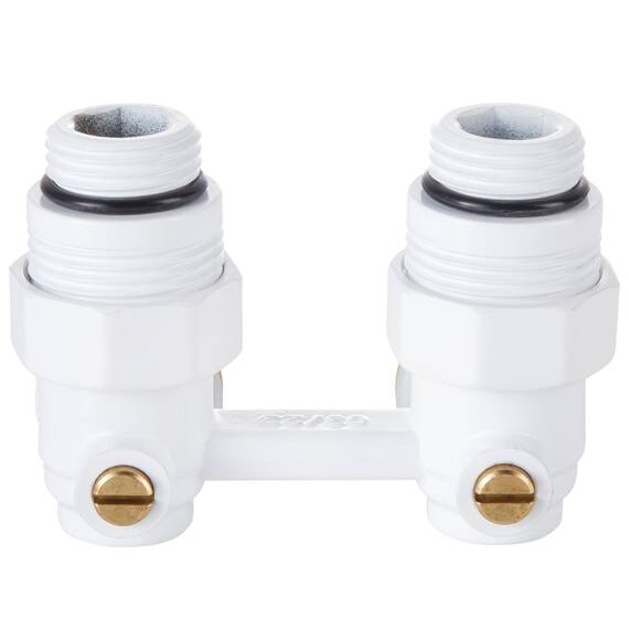 Узел нижнего подключения Royal Thermo угловой 1/2"х3/4" EK (белый), фото , изображение 3