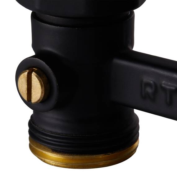 Узел нижнего подключения Royal Thermo прямой 1/2"х3/4" EK (черный), фото , изображение 5