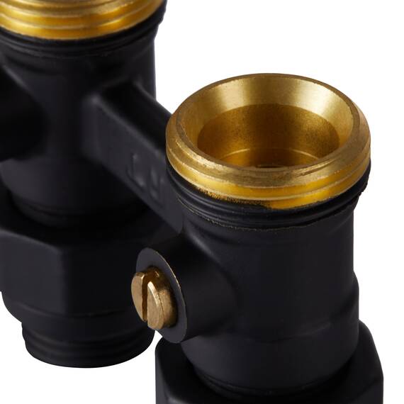 Узел нижнего подключения Royal Thermo прямой 1/2"х3/4" EK (черный), фото , изображение 4