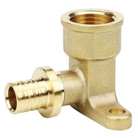 Угол VARMEGA Slide-fit настенный (водороз.) ВР, 20x1/2", Н-50мм, с креп., акс., латунь, VM51612, фото 
