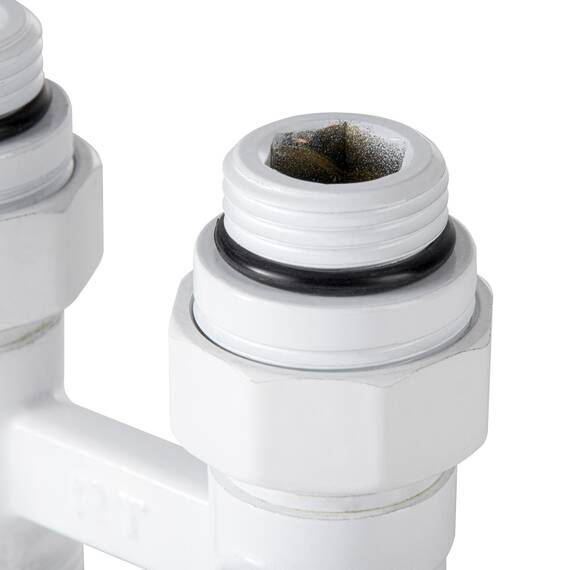 Узел нижнего подключения Royal Thermo прямой 1/2"х3/4" EK (белый), фото , изображение 6