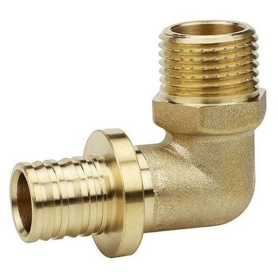 Угол VARMEGA Slide-fit 90 гр., НР, 25x3/4", аксиальный, латунь, VM51416, фото 
