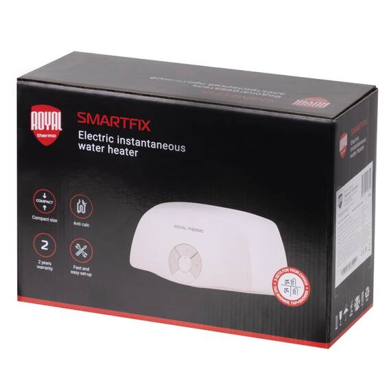 Водонагреватель проточный Royal Thermo SmartFix S (3,5 kW) - душ, фото , изображение 12