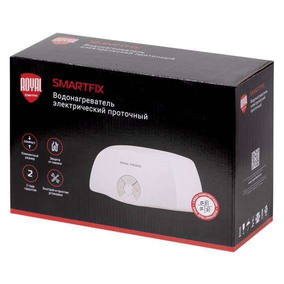 Водонагреватель проточный Royal Thermo SmartFix T (3,5 kW) - кран, фото , изображение 11
