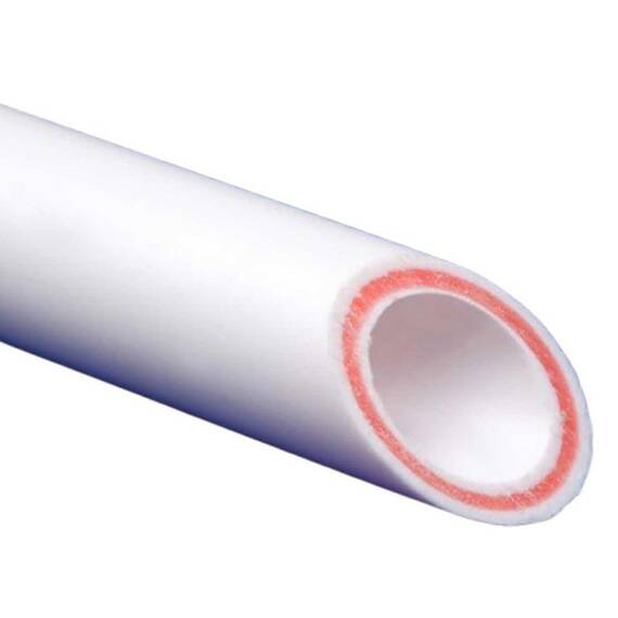 Труба MeerPlast стекловолокно 20х2,8 PPRC (PN20) SDR7,4 белый (4/100), фото 