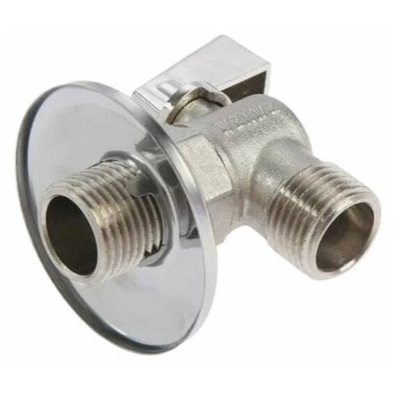 Кран шаровой TIM 1/2"х3/4" ВР/НР угловой, для бытовых приборов, хром BL5809, фото , изображение 2
