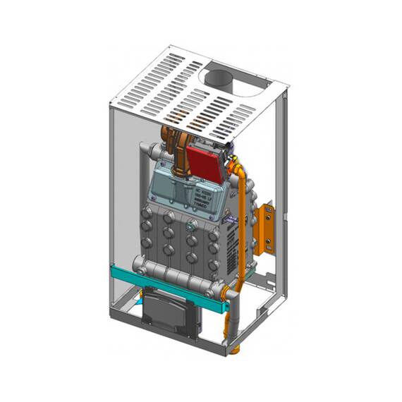 Котел газовый Ferroli FORCE W 60 конденсационный, настенный, 1 конт., закр. кам. сгор., фото , изображение 4