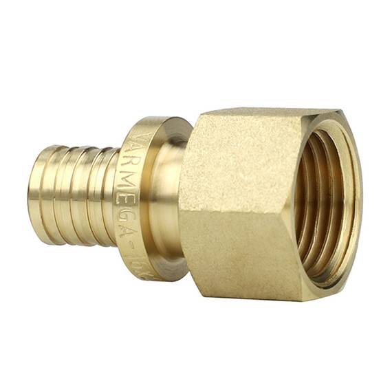 Муфта VARMEGA Slide-fit переходная (переходник) ВР, 16х3/4", аксиальная, латунь, VM51312, фото , изображение 2