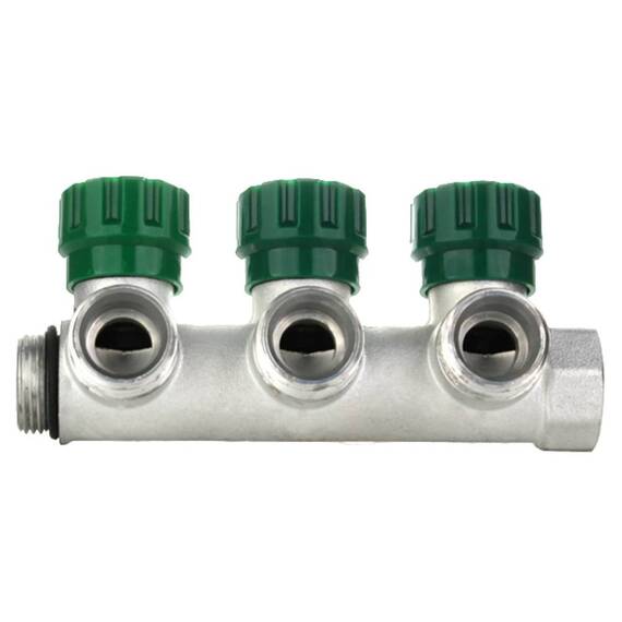 Коллектор модульный ELSEN 3/4" 3х3/4" ЕК TIN латунь, фото , изображение 3