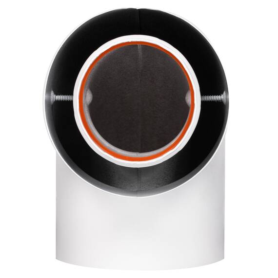 Отвод коаксиальный стартовый универсальный Royal Thermo 60/100, 90 гр., фото , изображение 4