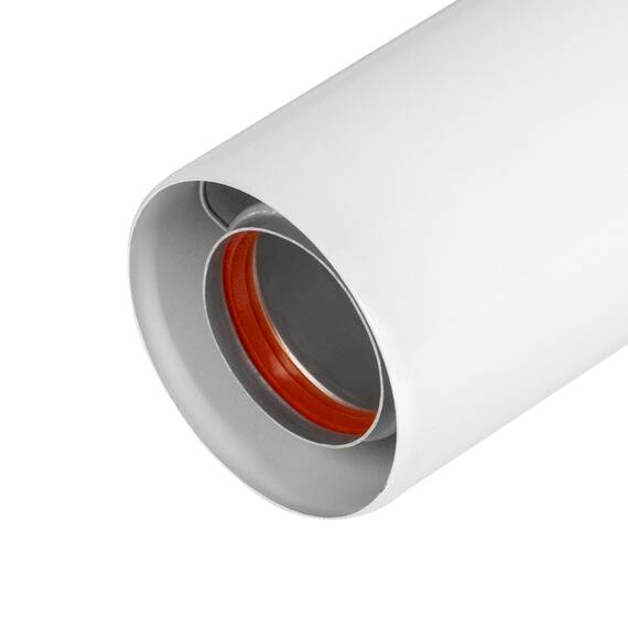 Удлинитель коаксиального дымохода раструбн. Royal Thermo 60/100, 250 мм, фото , изображение 4