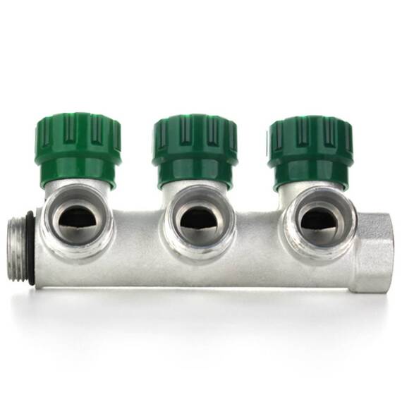 Коллектор модульный ELSEN 3/4" 4х3/4" ЕК TIN латунь, фото , изображение 3