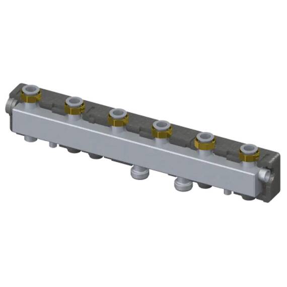 Гребёнка ELSEN DN25 1 1/2" 3х1 1/2" 35 м3/ч, фото 