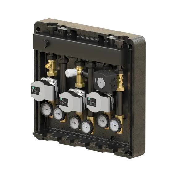 Гребёнка ELSEN DN20 с гидрострелкой 1" 4х1" 2 м3/ч, фото , изображение 3