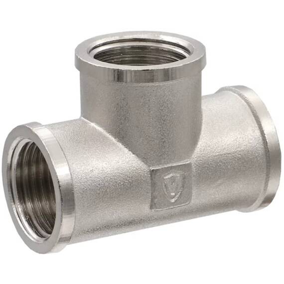 Тройник VIEIR ВВВ 11/4"х1"х11/4" тяж.никел. TFN656-Z, фото 
