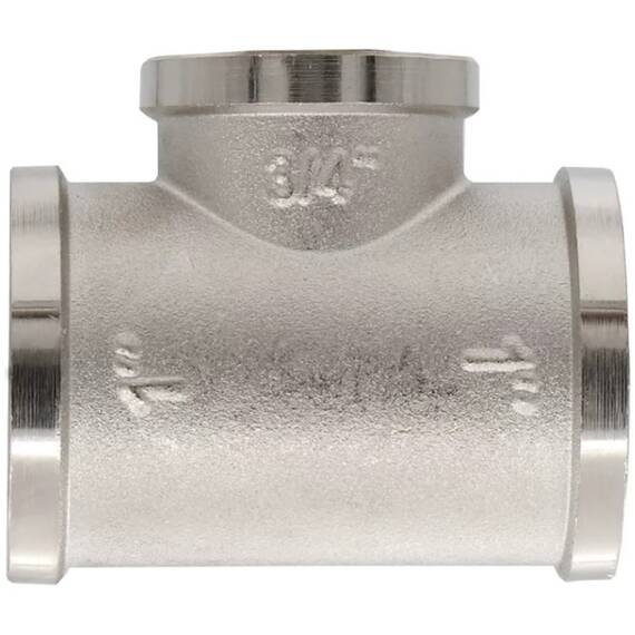 Тройник VIEIR ВВВ 1"х3/4"х1" тяж.никел. TFN545-Z, фото , изображение 6