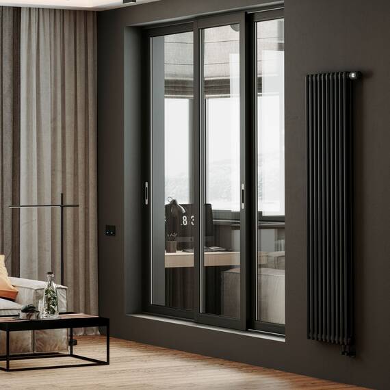 Дизайн-радиатор Royal Thermo Insignia VC2180 - 08 секц. RAL9005m, фото , изображение 5
