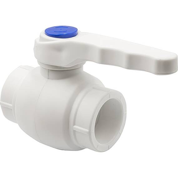 Кран шаровой THERMOLIGHT ручка PP-R 32 белый, фото 
