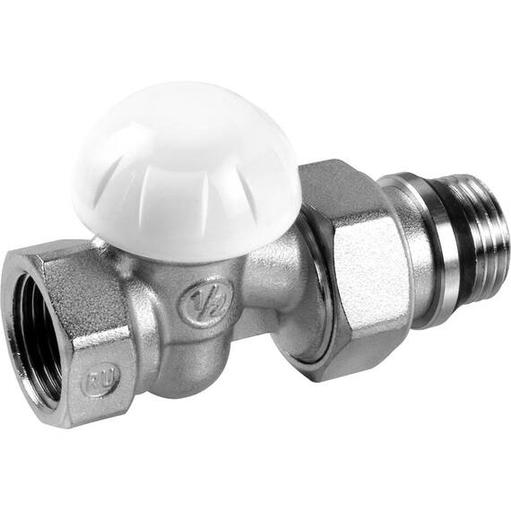 Клапан отсечной Giacomini R15X035 для радиатора Kvs-8.94 м3/ч ВР 1", прямой, фото 