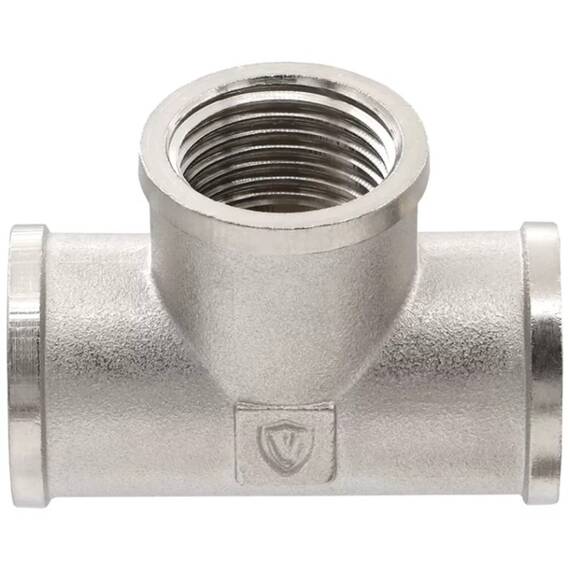 Тройник VIEIR ВВВ 1"х3/4"х1" тяж.никел. TFN545-Z, фото , изображение 3