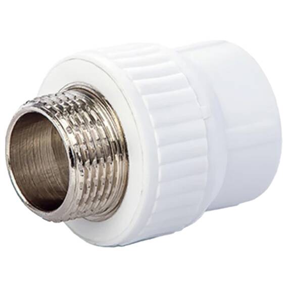Муфта Lammin PPR комбин. НР 32 х 1/2" 80/20, белый, фото 