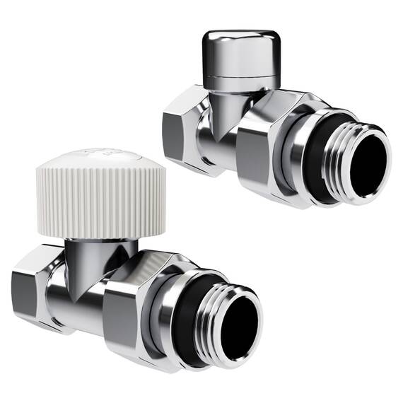 Набор термостатический прямой Royal Thermo Design 1/2"М30х1,5 (Хром), фото 
