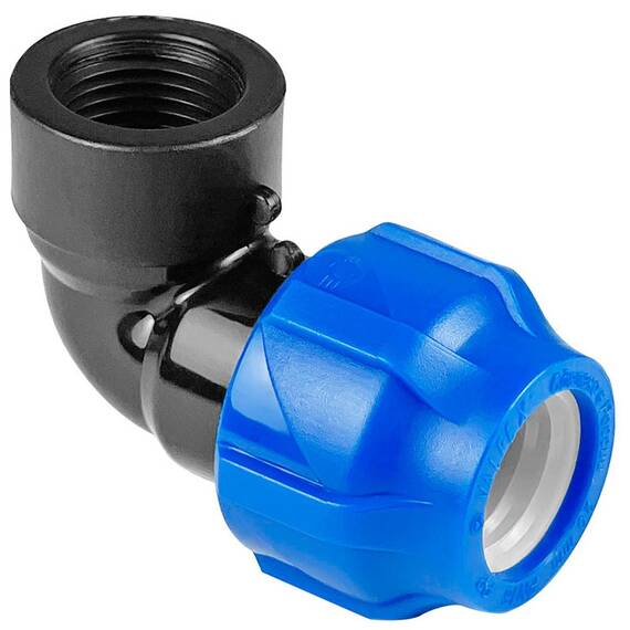 Отвод ПНД компрессионный ВР 32*1/2" внутренняя резьба (VALFEX), фото 