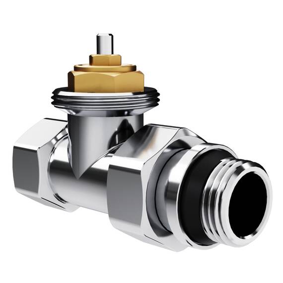 Набор термостатический прямой Royal Thermo Design 1/2"М30х1,5 (Хром), фото , изображение 3