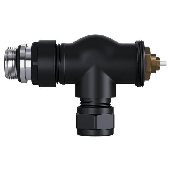 Набор термостатический осевой Royal Thermo Design Pro 15мм М30х1,5 (Черный), фото , изображение 5