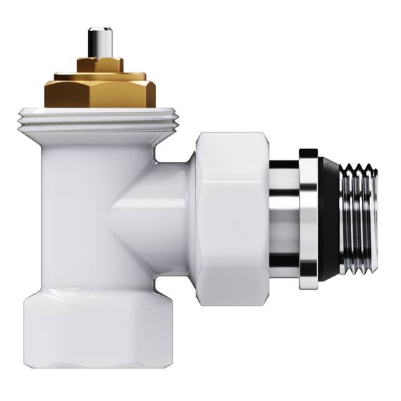 Набор термостатический угловой Royal Thermo Design 1/2"М30х1,5 (Белый), фото , изображение 5