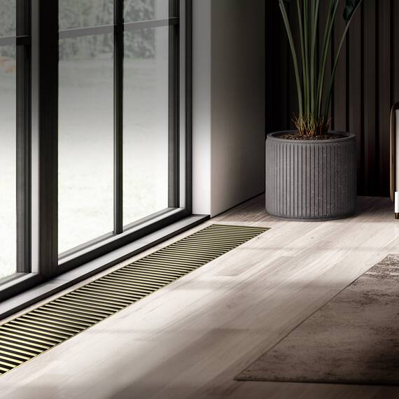 Конвектор внутрипольный Royal Thermo ATRIUM TURBO-150/400/1900-DG-U-AU, фото , изображение 4