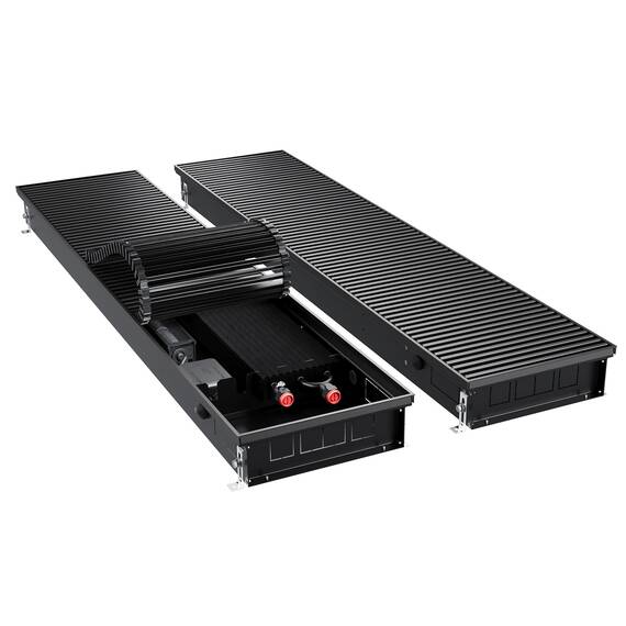 Конвектор внутрипольный Royal Thermo ATRIUM TURBO-90/300/1000-DG-U-BL, фото 