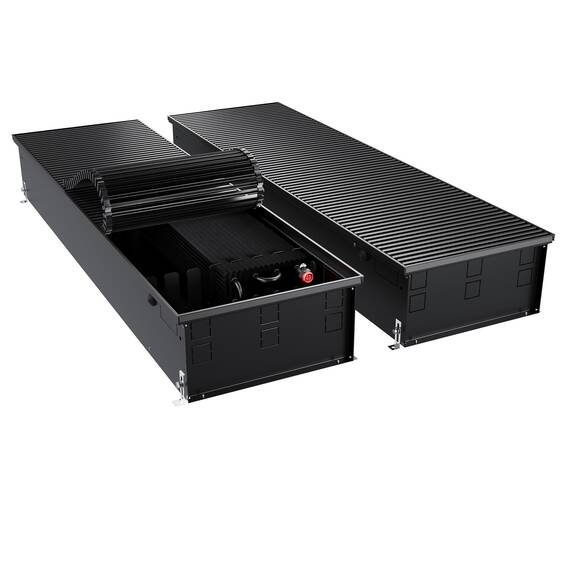 Конвектор внутрипольный Royal Thermo ATRIUM TURBO-190/400/1200-DG-U-BL, фото 