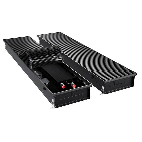 Конвектор внутрипольный Royal Thermo ATRIUM TURBO-110/300/1000-DG-U-BL, фото 