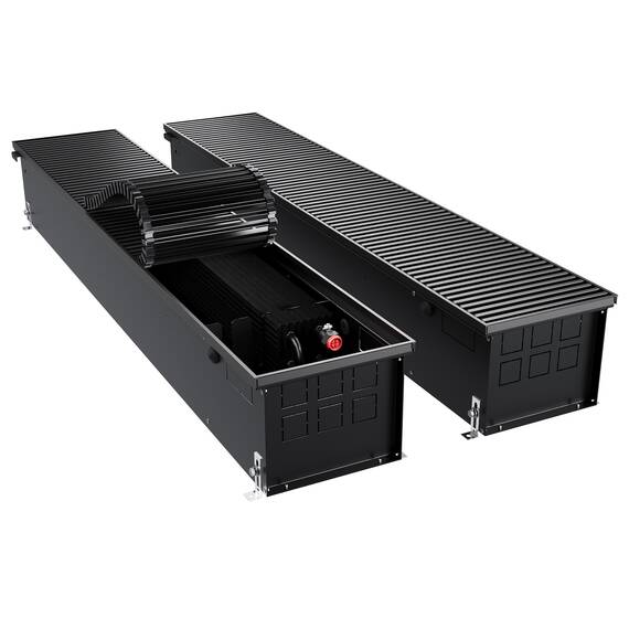 Конвектор внутрипольный Royal Thermo ATRIUM TURBO-190/250/3000-DG-U-BL, фото 