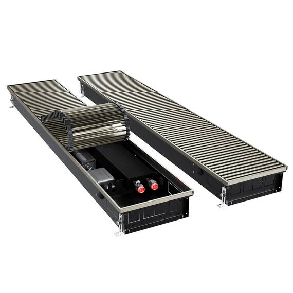 Конвектор внутрипольный Royal Thermo ATRIUM TURBO-90/250/2800-DG-U-LB, фото 