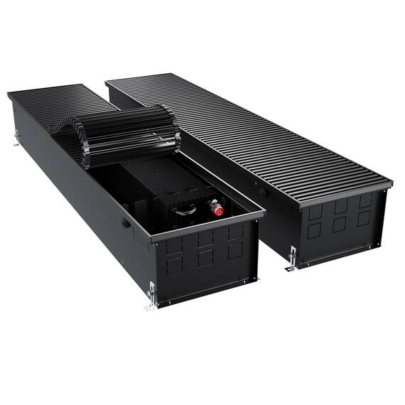 Конвектор внутрипольный Royal Thermo ATRIUM TURBO-190/300/1200-DG-U-BL, фото 