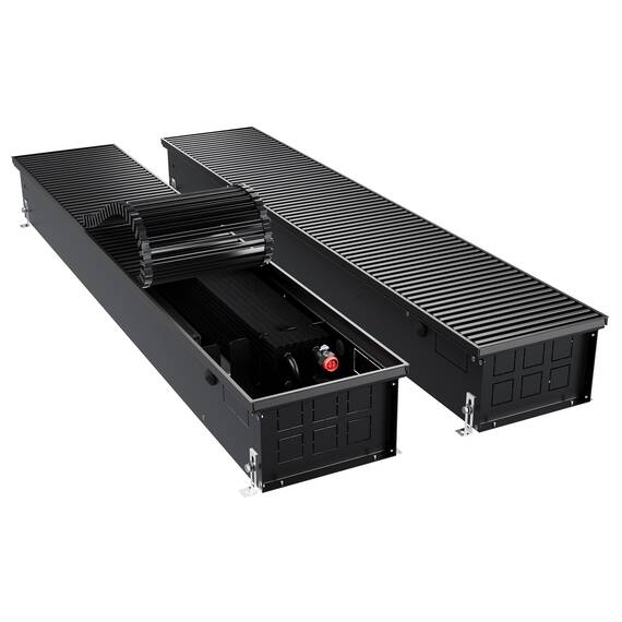Конвектор внутрипольный Royal Thermo ATRIUM TURBO-150/250/1200-DG-U-BL, фото 
