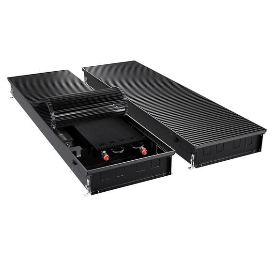 Конвектор внутрипольный Royal Thermo ATRIUM TURBO-110/400/2500-DG-U-BL, фото 