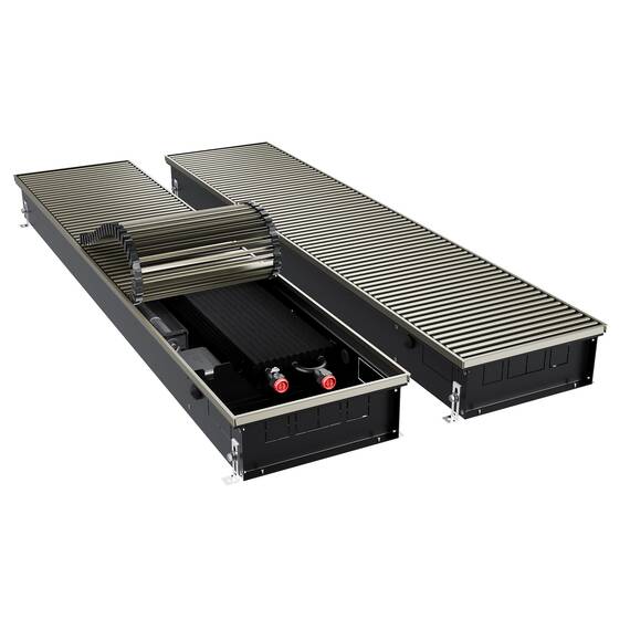 Конвектор внутрипольный Royal Thermo ATRIUM TURBO-110/300/2900-DG-U-LB, фото 