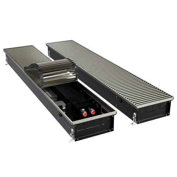 Конвектор внутрипольный Royal Thermo ATRIUM TURBO-110/250/2600-DG-U-LB, фото 
