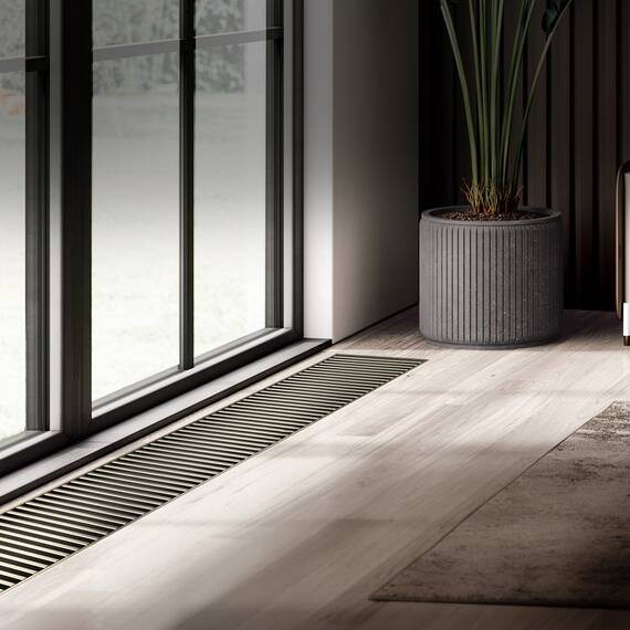 Конвектор внутрипольный Royal Thermo ATRIUM TURBO-110/400/3000-DG-U-LB, фото , изображение 4