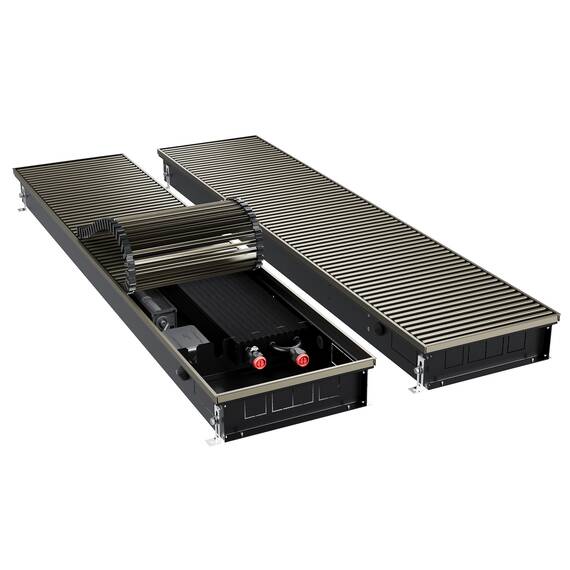 Конвектор внутрипольный Royal Thermo ATRIUM TURBO-90/300/1400-DG-U-DB, фото 